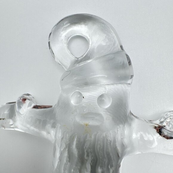 Kosta Boda Vintage MCM 70s Vallien Glass Santa Suncatcher Pendant Ornament - Picture 4 of 8